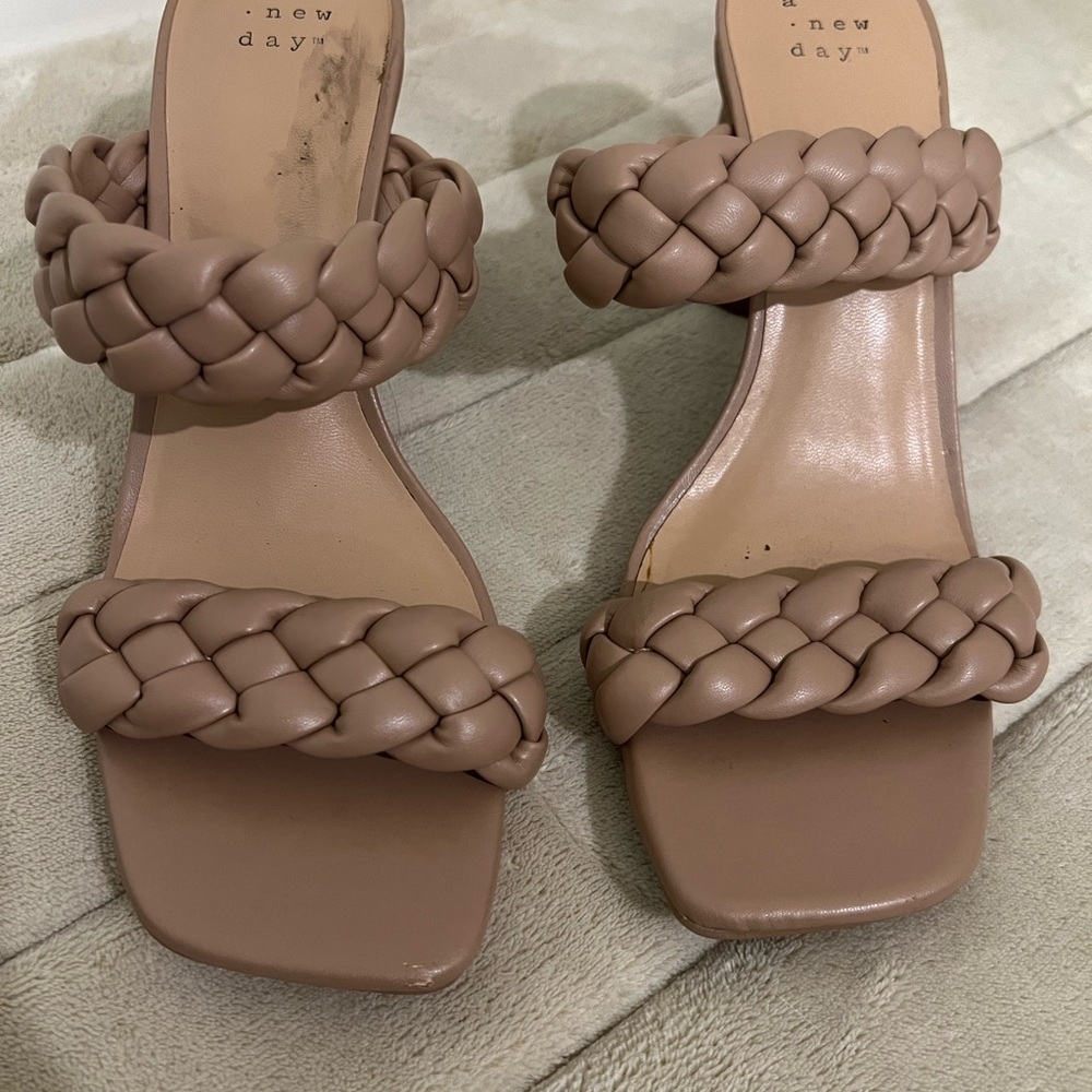 A New Day Women's Braided Sandals - Brown